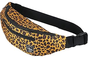 Vibe Festival Gear Sac Banane pour Homme et Femme –Plusieurs Couleurs– Sacoche Homme bandouliere Noir holographique Argent, Or pour Festivals, randonnée, Course à Pied, Cyclisme.