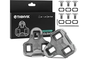 Thinvik Tacchette da Bici Grip per Look Keo Pedali Scarpe da Ciclismo con Design Antiscivolo per Bici da Corsa Grigio 0°e 3°