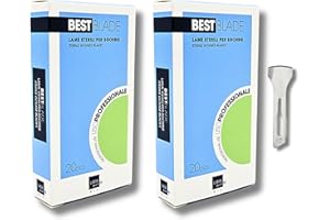 GENERICO Lame Sgorbia per Podologia Best Blade – 40 Lame Sterili Monouso (2 Confezioni da 20) Professionali per Pedicure, Rimozione Calli e Cura Piedi (Size 12)