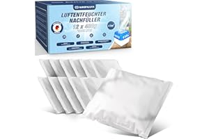 Koopmann® 12x Luftentfeuchter Granulat 400g Nachfüllbeutel Set - Nachfüllpack für alle Luftentfeuchter Entfeuchter - Nachfüll-Beutel für Bad & Küche - Schutz gegen Schimmel & Gerüche