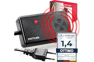 Pattler odstraszacz kun do samochodu z wtyczką - na 60 m². Odstraszacz kun na strych, do domu, ogrodu, garażu. Podłączenie do gniazdka. Odstraszacz kun, strych z ultradźwiękowym