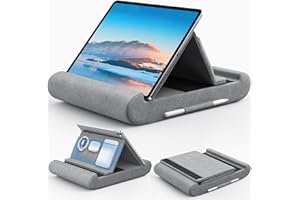 CreaDream Tablet-Kissenständer, Tablet-Halter für Schoß, Bett und Schreibtisch, Kissenpolster mit Tasche und Stifthalterung, für 4-13 Zoll iPad Pro 11, 13, Air, Mini, Kindle, Galaxy Tab, E-Reader