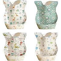 Bavaglini Usa E Getta Per Bambini - 100 Pezzi Impermeabili Con Tasca Antibriciole | Per Svezzamento E Pappa - Foto 9