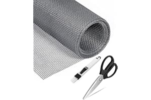 DARKYOUN Fliegengitter Fenster Fliegennetz Meterware (120x 250 cm grau) Insektenschutz Fiberglas Mückenschutz, Moskitonetz, Fiberglasgewebe UV-beständig für Fenster & Tür (grau) 2025 new