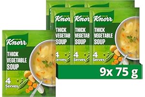 Knorr Thick Vegetable Dry Soup, 9 x 75 g