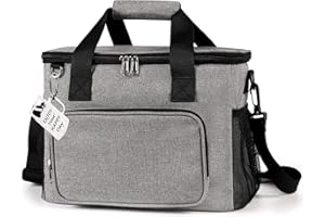 Carastek Torba chłodząca, 20 l torba termiczna na żywność przenośna torba chłodząca, torba na lunch z otwieraczem do butelek, torba izotermiczna na piknik/plażę/pracę/szkołę