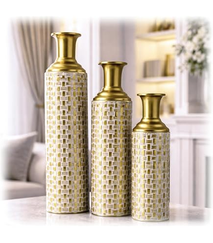 Vaso dorato Vaso da fiori in metallo Disposizione floreale di fiori Vasi in lega placcata in vetro Decorazione da scrivania Decorazioni per la casa moderne e lussuose – acquista a prezzi convenienti