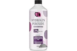DD1 Food Grade Hydrogen Peroxide 3% (H2O2) VARIOUS SIZES CAP/SPRAY (500ML CAP)