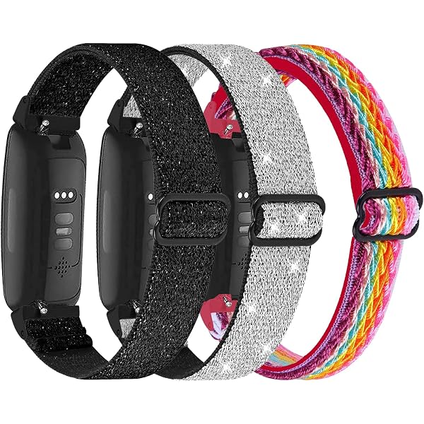 KARYOU Nylon Armband Für Fitbit Inspire 2 – Elastisches Solo Loop Armband, Verstellbar & Atmungsaktiv | Ersatzarmband In Verschiedenen Farben