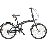 Nilox, Bike X0, Bici Pieghevole, Facile da Trasportare, Design Moderno, con  Telaio Opaco in Acciaio, Bicicletta Leggera, 12 kg di Peso, con Cerchi in  Alluminio da 20\