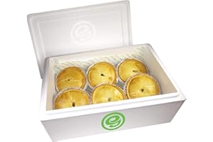GREENHALGH’S CRAFT BAKERY LTD Greenhalgh's Meat And Potato Pie - Box Of 6 Meat and Potato Pies - Delicious And Freshly Baked For Our Loyal Customers - Reliable And Award-winning Family-owned Craft Bakery For Over 60 Years