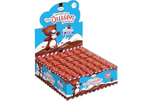 CEMOI - Présentoir L’Authentique Petit Ourson Guimauve, Chocolat au Lait – Fabriqué en France, 140 Pièces