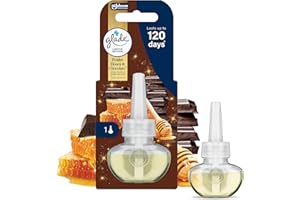 Glade Plug in Air Freshener Refill, Electric Scented Oil Room Air Freshener, Infused with Essential Oils, Limited Edition Christmas Air Freshener Festive, Honey & Chocolate, 20ml