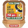 Fodere Rotonde Usa E Getta Per Friggitrice Ad Aria | Mini Formato 15,7 Cm | Confezione Da 1 Pezzo | Antiaderenti E Resistenti Al Calore