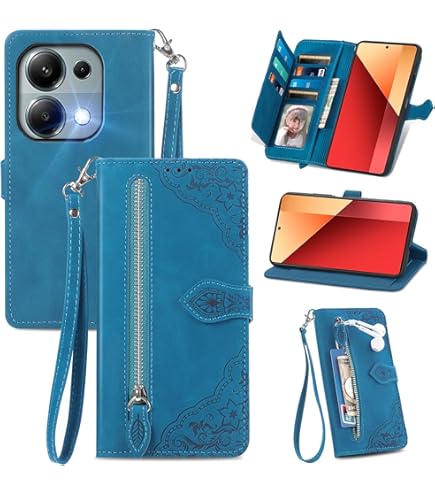 MOJIA Coque Pour Xiaomi Poco M7 Pro 5G, [Fermeture Magnétique