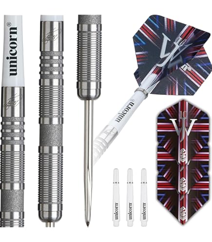 Purple Accent Darts Unicorn Amethyst Tungsten Darts Set – 90