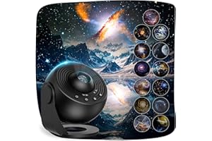 Mexllex Projektor gwiaździstego nieba do sypialni i imprez, 13 planet, LED