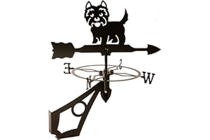 Dragon Laser Ltd., West Highland Terrier (Westie) Decorative Weathervane, Dog, Gift for Dog Lovers, WITH ANTI-RUST COATING**
