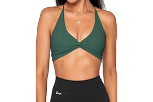 Danysu Backless Sports Bra Soft Workout Tops with Removable Padded Yoga Training Bras Strappy Going Out Top