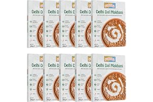 Ashoka Heat to Eat Delhi Dal Makhani 280g x 10 | Ready to eat authentic Indian black gram and kidney beans| Vibrant & Flavourful | 100% Vegetarian
