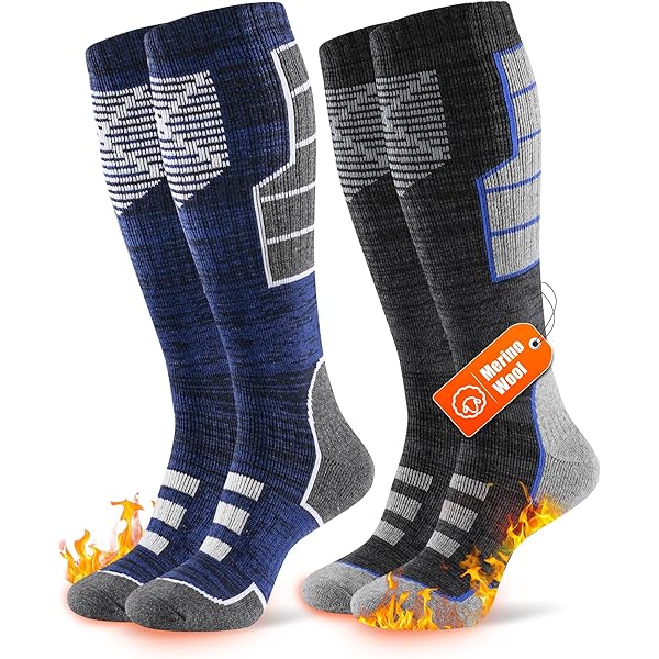Warme Compressie Skisokken van Alpaca Wol Ook voor Snowboard Outdoor Thermisch Set van 2 Paren Maat 35-51 Warme Compressie Skisokken van Alpaca Wol Ook voor Snowboard Outdoor Thermisch Set van 2 Paren Maat 35-51