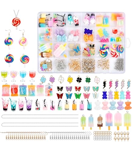 Baker Ross FE236 – 30 Ciondoli A Tema Marino Per Creazione Gioielli Bambini, 15 Disegni Diversi (10-15 Mm)