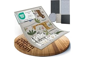 ‎FRIEDO PRODUCTS FRIEDO Krabbelmatte Baby I ÖKOTEX Zertifiziert I 140x200cm Motiv 2 I Extra dick und weiche Spielmatte, Spielteppich I Rutschfester, wasserabweisender Teppich für Wohn und Kinderzimmer I Tatami Matte
