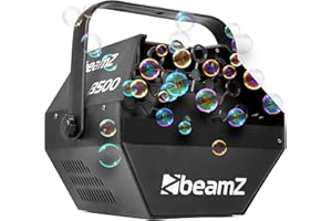 BeamZ B500 Maquina Burbujas, Bubble machine, Pompero Automático, 40W potente ventilador soplador. Genial para Fiestas Infantiles, Juegos, Niños/as, Exterior, Jardín, Cumpleaños, Bodas