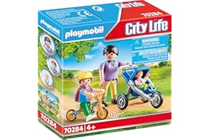 PLAYMOBIL City Life 70284 Mama mit Kindern, ab 4 Jahren