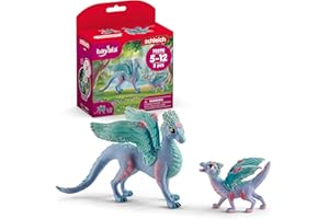 SCHLEICH BAYALA | Blütendrache und Babydrache 70592 | detailgetreue Figuren | tolles Geschenk für Mädchen und Jungen | wunderschöne Sammelfiguren | Spielfigur ab 5 Jahren | Set aus 2 Teilen