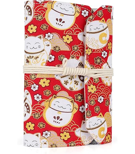 Porta Ferri Da Maglia Circolari Coopay - 11 Tasche Con Cerniera, Design Gatto, Per Ago Lungo O Corto - Foto 9