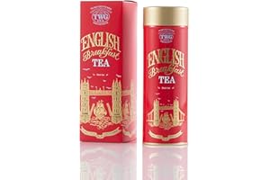 TWG Tea | English Breakfast Tea | Tè Nero | Corposo Con Sfumature Floreali | Latta Haute Couture, 110G | Set Regalo