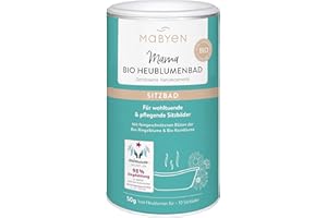 ‎MABYEN MABYEN Heublumen Sitzbad 50g | Schwangerschaft - Badezusatz Schwangerschaft - Natürliche Geburtsvorbereitung als Dampfbad oder Sitzbad - Entspannt Beckenboden und senkt Risiko für Dammriss