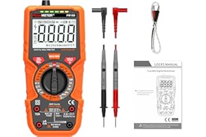 AYITAM Multimètre numérique avec comptage 6000,voltmètre RMS vrai,ohmmètre,ampèremètre,mesure de la tension courant résistance Diode continuité température fréquence NCV avec écran LCD et lampe de poche