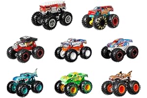 Hot Wheels - Monster Trucks Live Multipack con 8 Veicoli in Scala 1:64, Personaggi dello Spettacolo Live, Truck per schianti e scontri, Regalo e Giocattolo per Bambini 3+ Anni, HGX21