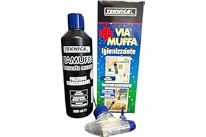 TEKNICA - 500ML FLACONE PULISCE RIMUOVE MUFFA ALGHE MUSCHI SUPERFICI INTERNE ESTERNE + ACCESSORI##*-