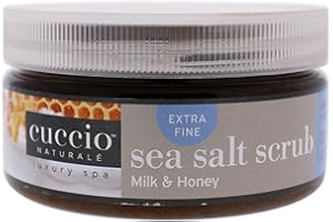 Cuccio - Esfoliante naturale al sale marino con latte e miele, ultra fine 240 g