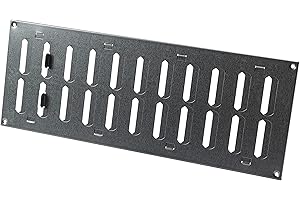 LIRAST 400x150mm Regolabile Griglia di Ventilazione in Metallo - Griglie D'Aerazione in Acciaio Zincato