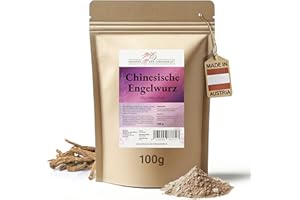 ‎PHOENIX DER LEBENSKRAFT Chinesische-Engelwurz Pulver 100g | Angelica sinensis fein gemahlen & natürlich | Top Premium Qualität aus Österreich | Veganes Nahrungsergänzungsmittel ohne Zusatzstoffe | Dong Quai, Dang Gui