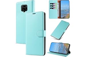 KKEIKO Funda para Xiaomi Redmi Note 9 Pro/Redmi Note 9S, Billetera Carcasa de PU Cuero, Anti Golpes Magnético Funda con Stand Function para Xiaomi Redmi Note 9 Pro/Redmi Note 9S, Verde