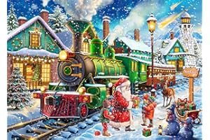 DKIJOYS Merry Christmas Jigsaw Puzzles for Adults 1000 Christmas Jigsaws 1000 Pieces for Adults