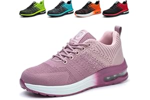 Hitopteu Lekkie buty ochronne dla mężczyzn i kobiet, stalowe noski, trampki, buty robocze, oddychające, antypoślizgowe, przemysłowe buty robocze