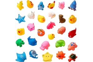 THE TWIDDLERS 30 Stück Wasserspritztiere Badespielzeug für Babys & Kleinkinder - BPA-frei
