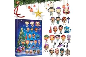 GENERIC Advent Calendar Keychain Countdown, Includes 24 3D Keyring Toys Gifts, Halloween Christmas Decorations for Kids Adults Teens (1) (1)