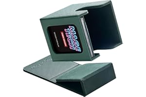 Mage Tech Commander Deck Box Lite - Kartendisplay mit Mini Snap Kartenhalter & abnehmbarem Cover, passend für 100+ Single-Sleeve Cards, ideal für MTG, PTCG, OPCG, SWU & mehr (Grün)