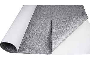 tukan-tex Filz Selbstklebend Soft Filzstoff Meterware 3,0mm Stark (Grau, 50x150cm) (29,98€ / meter)