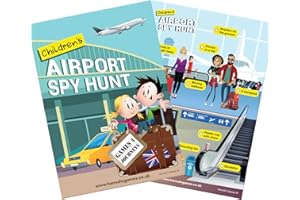 Hannah's Games CHILDRENS AIRPORT BINGO Travel Game Spy Hunt ~ make the waiting at the airport FUN this summer!