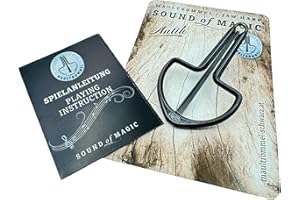 Leuchtklang Maultrommel Original Schwarz Antik Edition mit Anleitung Österreich Jaw Harp Mundtrommel Mund Harfe