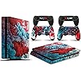 giZmoZ n gadgetZ PS4 SLIM Console COLOUR EXPLOSION Skin Decal Vinal Sticker + 2 Controller Skins Set