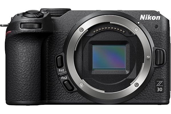 Nikon Z 30 boitier Seul, Appareil Photo Hybride capteur DX (20,9 MP, 4K UHD 30p ou Full HD 120p, Rafale 11 i/s, écran Tactile orientable (câble USB de Type C fourni), Noir